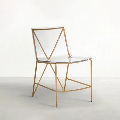 Gabby Johnson Dining Chair In Antique Gold
