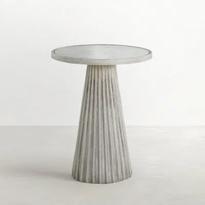 Gabby Kingsley End Table In Antique Mirror