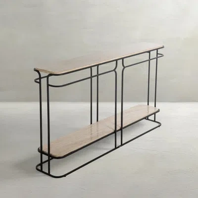 Gabby Louise 60" Console Table In Limestone
