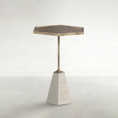 Gabby Lucinda End Table In Gold