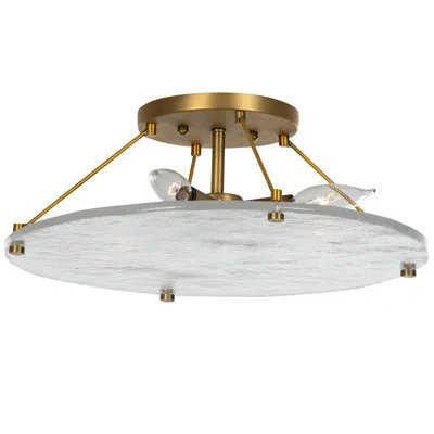 Gabby Madison Semi Flush Mount In Gold