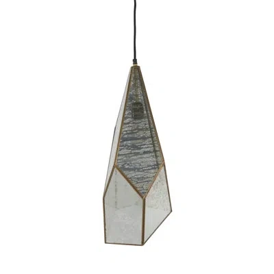 Gabby Mara 1 - Light Unique Geometric Pendant In Antique Brass