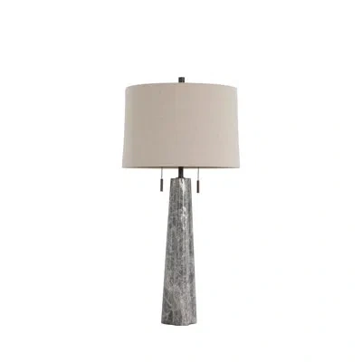 Gabby Margaret Table Lamp - Marble In Rubbed Bronze