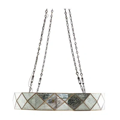 Gabby Maybelle 4 - Light Unique Geometric Chandelier In Antique Brushed Brass;antique Bronze;ant