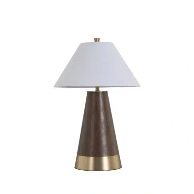 Gabby Milo Table Lamp Large - Brown Leather