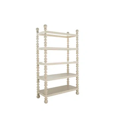 Gabby Natalie Bookcase In Cerused White