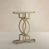 Gabby Natasha Side Table In Silver