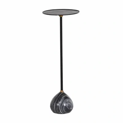 Gabby Nelle Iron Pedestal End Table