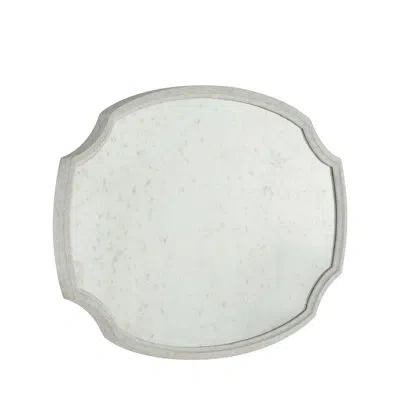 Gabby Oval Mirror In White