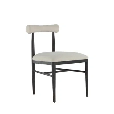 Gabby Polyester Blend Side Chair Dining Chair In Black