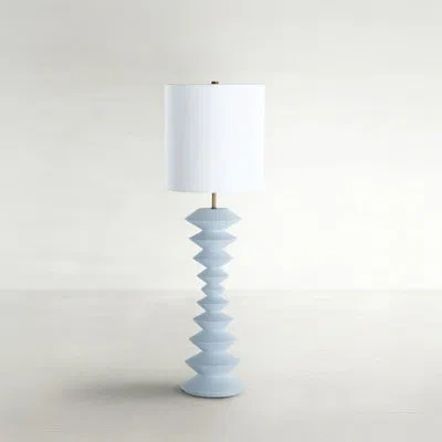 Gabby Resin Table Lamp In Blue
