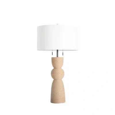 Gabby Ridley Table Lamp In Brushed Dark Bronze;natural