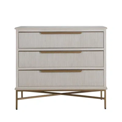 Gabby Riggs Chest - Dark In Stained Gold,distressed Antique White