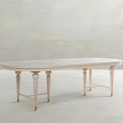Gabby Rosemary Extendable Dining Table In Cerused White