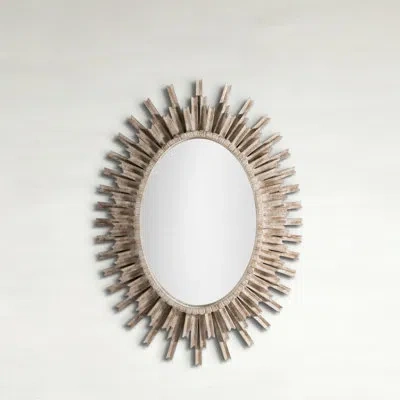 Gabby Round Mirror In Gold