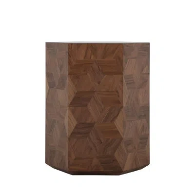 Gabby Santiago Side Table In Brown