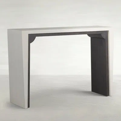Gabby Seca 53" Solid Wood Console Table In Cerused White