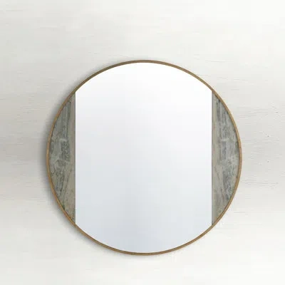Gabby Sherry Round Metal Wall Mirror