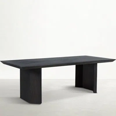 Gabby Shore 90" Mindi Solid Wood Dining Table In Cerused Ash