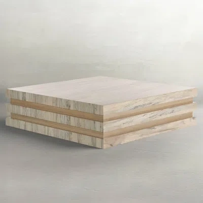 Gabby Single Coffee Table In Medium Wood