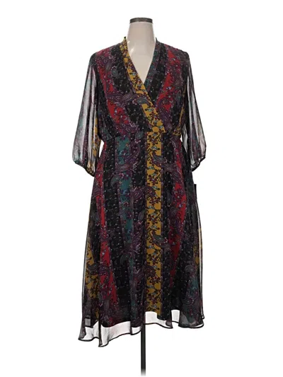 Pre-owned Gabby Skye Casual Dress In Black