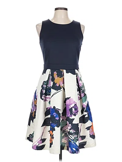 Pre-owned Gabby Skye Casual Dress In Blue