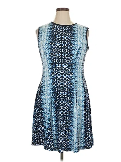 Pre-owned Gabby Skye Casual Dress In Blue