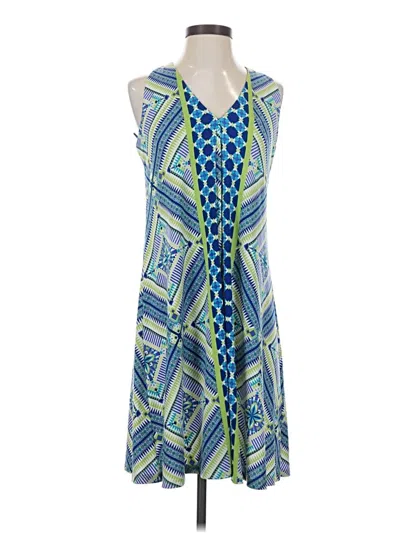 Pre-owned Gabby Skye Casual Dress In Blue