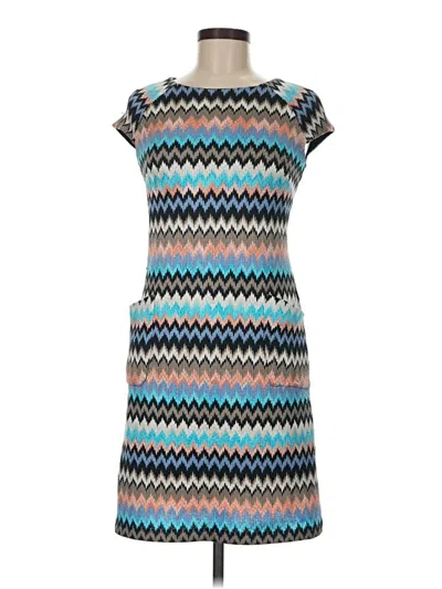 Pre-owned Gabby Skye Casual Dress In Blue