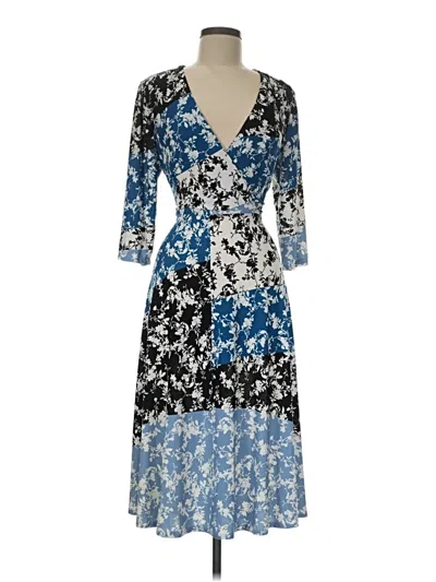 Pre-owned Gabby Skye Casual Dress In Blue