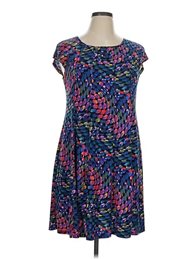 Pre-owned Gabby Skye Casual Dress In Blue
