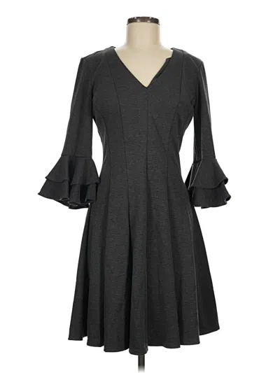 Pre-owned Gabby Skye Casual Dress In Gray
