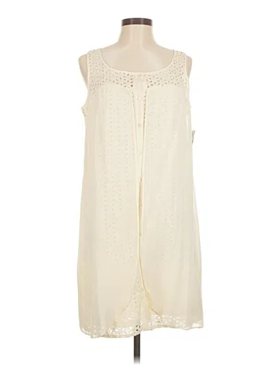 Pre-owned Gabby Skye Casual Dress In Ivory