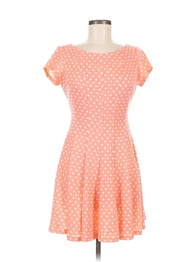 Pre-owned Gabby Skye Casual Dress In Orange