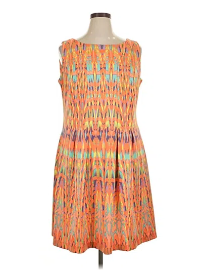 Pre-owned Gabby Skye Casual Dress In Orange