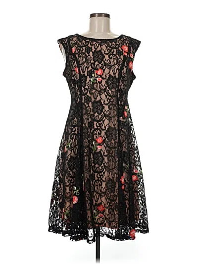 Pre-owned Gabby Skye Cocktail Dress In Black