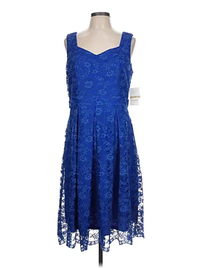 Pre-owned Gabby Skye Cocktail Dress In Blue
