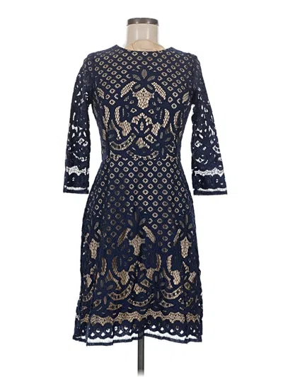 Pre-owned Gabby Skye Cocktail Dress In Blue