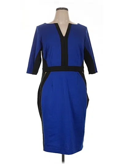 Pre-owned Gabby Skye Cocktail Dress In Blue