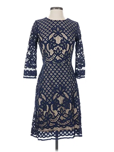Pre-owned Gabby Skye Cocktail Dress In Blue