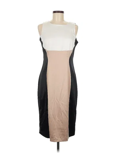 Pre-owned Gabby Skye Cocktail Dress In Brown