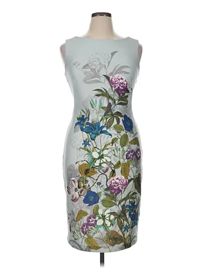 Pre-owned Gabby Skye Cocktail Dress In Gray