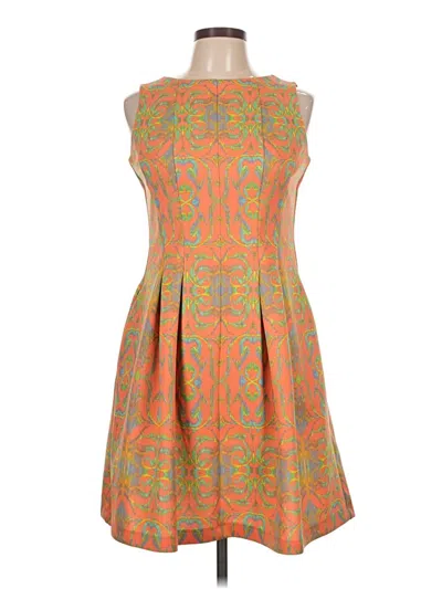 Pre-owned Gabby Skye Cocktail Dress In Orange