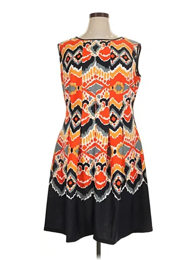 Pre-owned Gabby Skye Cocktail Dress In Orange
