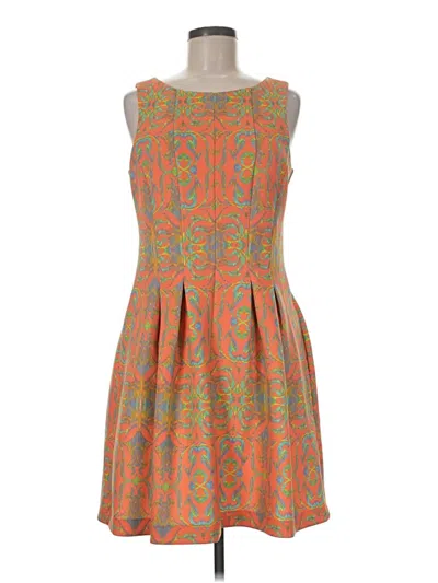 Pre-owned Gabby Skye Cocktail Dress In Orange