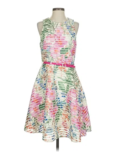 Pre-owned Gabby Skye Cocktail Dress In Pink