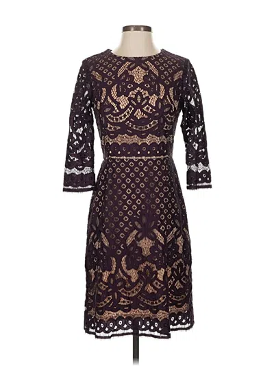 Pre-owned Gabby Skye Cocktail Dress In Purple