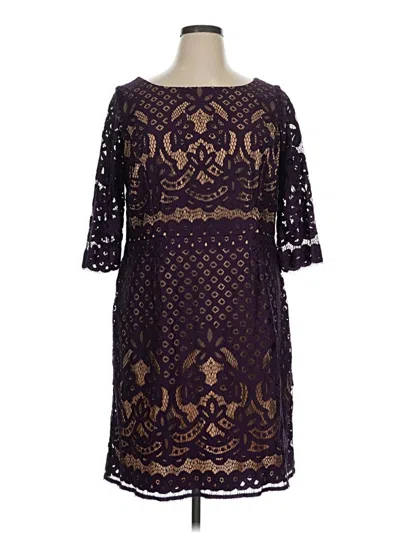 Pre-owned Gabby Skye Cocktail Dress In Purple