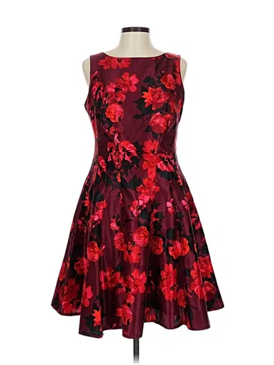 Pre-owned Gabby Skye Cocktail Dress In Red