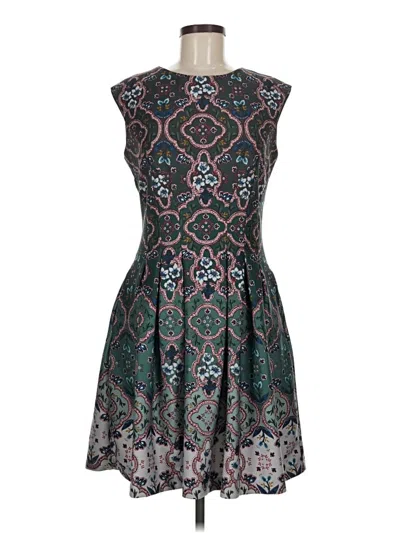 Pre-owned Gabby Skye Cocktail Dress In Teal